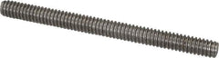 Value Collection - 1/4-20 3" OAL Fully Threaded Stud - Stainless Steel, Plain Finish - Exact Tool & Supply