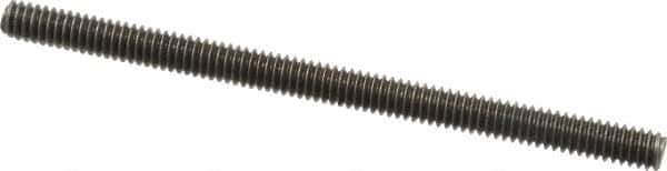 Value Collection - 1/4-20 4" OAL Fully Threaded Stud - Stainless Steel, Plain Finish - Exact Tool & Supply
