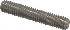 Value Collection - 3/8-16 2" OAL Fully Threaded Stud - Stainless Steel, Plain Finish - Exact Tool & Supply