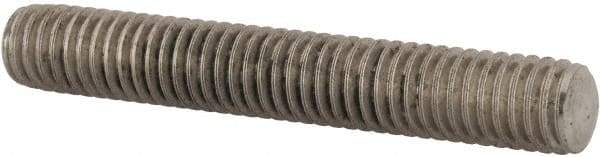 Value Collection - 3/8-16 2-1/2" OAL Fully Threaded Stud - Stainless Steel, Plain Finish - Exact Tool & Supply