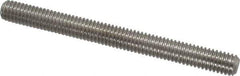 Value Collection - 3/8-16 4" OAL Fully Threaded Stud - Stainless Steel, Plain Finish - Exact Tool & Supply