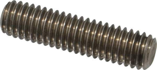 Value Collection - 3/8-16 1-1/2" OAL Fully Threaded Stud - Stainless Steel, Plain Finish - Exact Tool & Supply