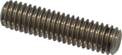 Value Collection - 3/8-16 1-1/2" OAL Fully Threaded Stud - Stainless Steel, Plain Finish - Exact Tool & Supply