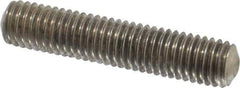 Value Collection - 1/2-13 2-1/2" OAL Fully Threaded Stud - Stainless Steel, Plain Finish - Exact Tool & Supply