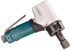 Dynabrade - 1/4" Collet, Angle Handle, Air Angle Die Grinder - 18,000 RPM, Front Exhaust, 35 CFM, 0.7 hp, 90 psi, 1/4 NPT Inlet - Exact Tool & Supply