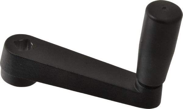 Value Collection - 23mm Hub Diam Crank Handle - 10mm Square Bore, 14" High - Exact Tool & Supply