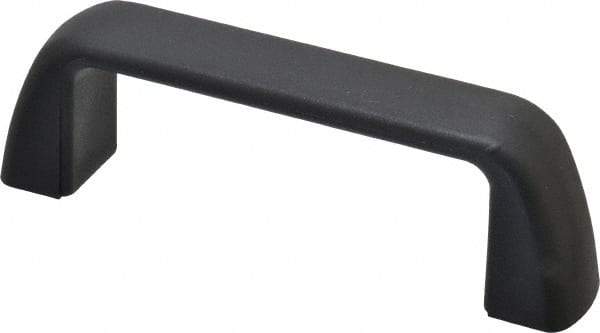 J.W. Winco - 4.61" Center to Center, Black Matte Finish Plastic Pull Handle - 1.57" High - Exact Tool & Supply
