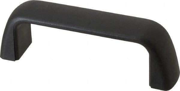 J.W. Winco - 105mm Center to Center, Black Matte Finish Plastic Pull Handle - 29mm Long, 37mm High - Exact Tool & Supply
