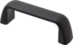 J.W. Winco - 105mm Center to Center, Black Matte Finish Plastic Pull Handle - 29mm Long, 37mm High - Exact Tool & Supply