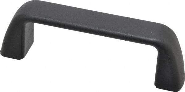 J.W. Winco - 117mm Center to Center, Black Matte Finish Plastic Pull Handle - 32mm Long, 40mm High - Exact Tool & Supply