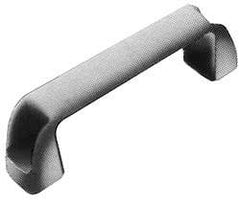 J.W. Winco - 132mm Center to Center, Black Matte Finish Plastic Pull Handle - 37mm Long, 45mm High - Exact Tool & Supply