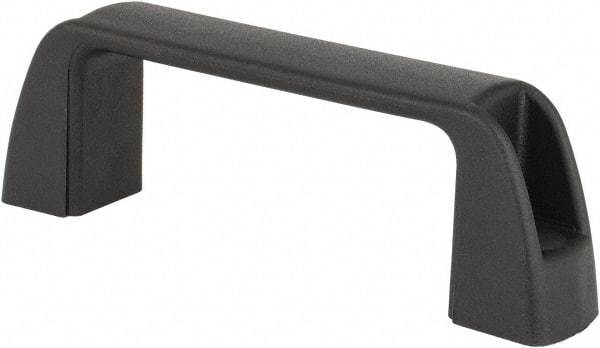 J.W. Winco - 3.68" Center to Center, Black Matte Finish Plastic Pull Handle - 1.18" Long, 1.42" High - Exact Tool & Supply