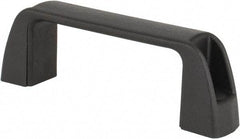 J.W. Winco - 3.68" Center to Center, Black Matte Finish Plastic Pull Handle - 1.18" Long, 1.42" High - Exact Tool & Supply