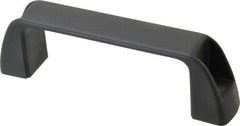 J.W. Winco - 5.2" Center to Center, Black Matte Finish Plastic Pull Handle - 1.46" Long, 1.77" High - Exact Tool & Supply