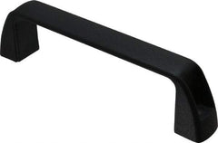 J.W. Winco - 7.05" Center to Center, Black Matte Finish Plastic Pull Handle - 1.65" Long, 1.97" High - Exact Tool & Supply