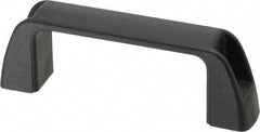 J.W. Winco - 95.5mm Center to Center, Black Matte Finish Plastic Pull Handle - 30mm Long, 36mm High - Exact Tool & Supply