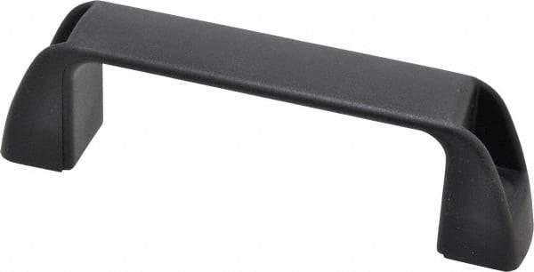 J.W. Winco - 117mm Center to Center, Black Matte Finish Plastic Pull Handle - 34mm Long, 41mm High - Exact Tool & Supply