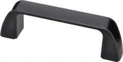 J.W. Winco - 117mm Center to Center, Black Matte Finish Plastic Pull Handle - 34mm Long, 41mm High - Exact Tool & Supply