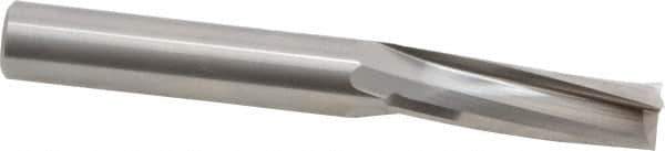 Onsrud - 1/2" Cutting Diam x 1-5/8" Length of Cut, 3 Flute, Upcut Spiral Router Bit - Uncoated, Right Hand Cut, Solid Carbide, 4" OAL x 1/2" Shank Diam, Three Edge, 10° Helix Angle - Exact Tool & Supply