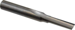 Onsrud - 3/16" Diam, 1/4" Shank Diam, 5/8" Length of Cut, 1 Flute Single Edge Straight Router Bit - 2" Overall Length, Right Hand Cut, Solid Carbide - Exact Tool & Supply