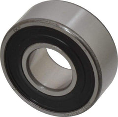 SKF - 17mm Bore Diam, 40mm OD, Double Seal Self Aligning Radial Ball Bearing - 16mm Wide, 2 Rows, Round Bore, 573 Lb Static Capacity, 2,380 Lb Dynamic Capacity - Exact Tool & Supply