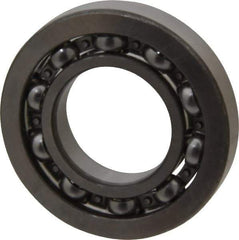 SKF - 1" Bore Diam, 2" OD, Open Deep Groove Radial Ball Bearing - 3/8" Wide, 1 Row, Round Bore, 1,350 Lb Static Capacity, 2,270 Lb Dynamic Capacity - Exact Tool & Supply