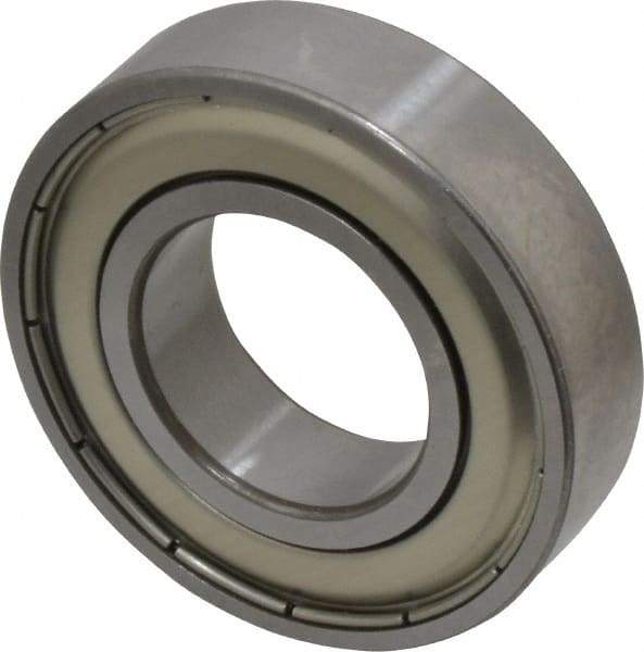 SKF - 1" Bore Diam, 2" OD, Double Shield Deep Groove Radial Ball Bearing - 1/2" Wide, 1 Row, Round Bore, 1,350 Lb Static Capacity, 2,270 Lb Dynamic Capacity - Exact Tool & Supply