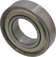 SKF - 1" Bore Diam, 2" OD, Double Shield Deep Groove Radial Ball Bearing - 1/2" Wide, 1 Row, Round Bore, 1,350 Lb Static Capacity, 2,270 Lb Dynamic Capacity - Exact Tool & Supply