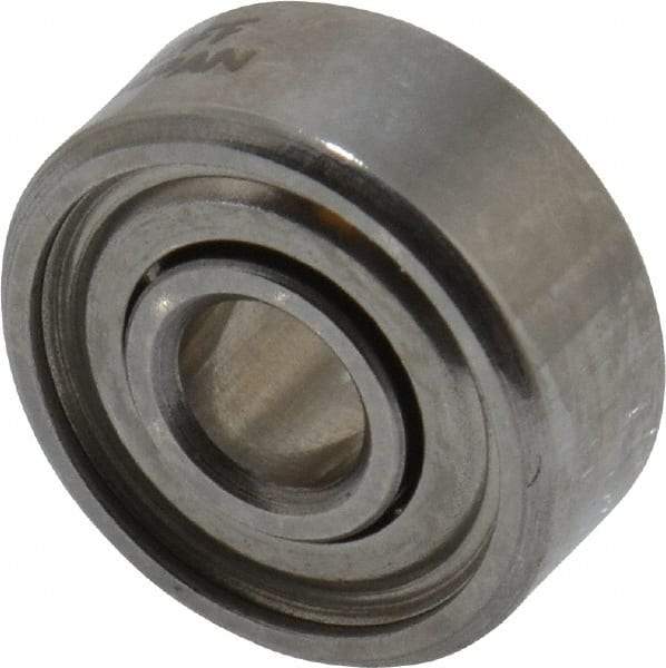 SKF - 1/8" Bore Diam, 3/8" OD, Double Shield Deep Groove Radial Ball Bearing - 5/32" Wide, 1 Row, Round Bore, 27 Lb Static Capacity, 70 Lb Dynamic Capacity - Exact Tool & Supply