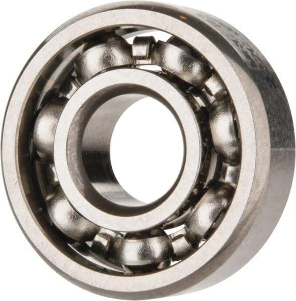 SKF - 3/16" Bore Diam, 1/2" OD, Open Deep Groove Radial Ball Bearing - 5/32" Wide, 1 Row, Round Bore, 110 Lb Static Capacity, 215 Lb Dynamic Capacity - Exact Tool & Supply