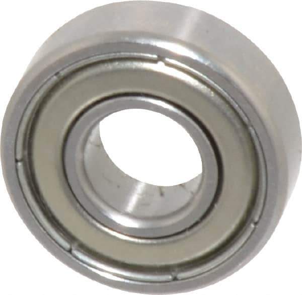 SKF - 1/4" Bore Diam, 5/8" OD, Double Shield Deep Groove Radial Ball Bearing - 0.196" Wide, 1 Row, Round Bore, 139 Lb Static Capacity, 332 Lb Dynamic Capacity - Exact Tool & Supply