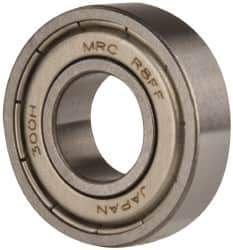 SKF - 1/2" Bore Diam, 1-1/8" OD, Double Shield Deep Groove Radial Ball Bearing - 5/16" Wide, 1 Row, Round Bore, 540 Lb Static Capacity, 1,140 Lb Dynamic Capacity - Exact Tool & Supply