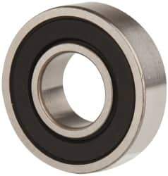 SKF - 1/2" Bore Diam, 1-1/8" OD, Double Seal Deep Groove Radial Ball Bearing - 5/16" Wide, 1 Row, Round Bore, 540 Lb Static Capacity, 1,140 Lb Dynamic Capacity - Exact Tool & Supply