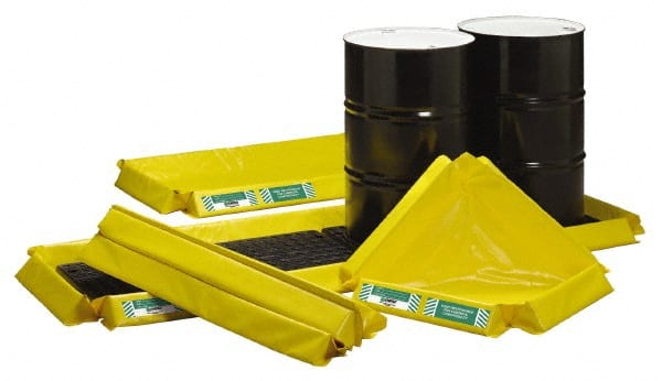 Enpac - Spill Pallets, Platforms, Sumps & Basins Number of Drums: 6 Sump Capacity (Gal.): 60.00 - Exact Tool & Supply