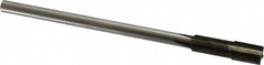 Made in USA - 0.3151 to 0.347" Diam, 9/32" Diam Shank, 1-1/2" Flute, Semi Finish Semi Ground Chucking Reamer - Exact Tool & Supply