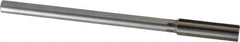 Made in USA - 9/16" Carbide-Tipped 6 Flute Chucking Reamer - Straight Flute, 0.4355" Straight Shank, 2" Flute Length, 8" OAL - Exact Tool & Supply