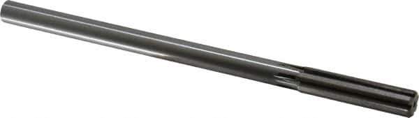 Made in USA - 1/2" Carbide-Tipped 6 Flute Chucking Reamer - Straight Flute, 2" Straight Shank, 2" Flute Length, 8" OAL - Exact Tool & Supply