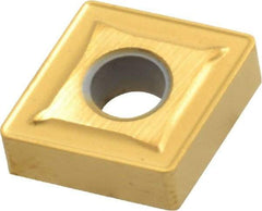 Interstate - CNMG432 Grade TCN55 Carbide Turning Insert - TiN Finish, 80° Diamond, 1/2" Inscr Circle, 3/16" Thick, 1/32" Corner Radius - Exact Tool & Supply