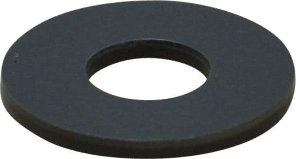 Made in USA - 1/4" Screw, Grade Gray PVC Standard Flat Washer - 0.312" ID x 3/4" OD, 0.062" Thick, Plain Finish - Exact Tool & Supply