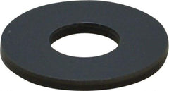 Made in USA - 1/4" Screw, Grade Gray PVC Standard Flat Washer - 0.312" ID x 3/4" OD, 0.062" Thick, Plain Finish - Exact Tool & Supply