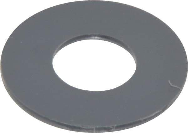 Made in USA - 1/2" Screw, Grade Gray PVC Standard Flat Washer - 0.562" ID x 1-1/4" OD, 0.062" Thick, Plain Finish - Exact Tool & Supply