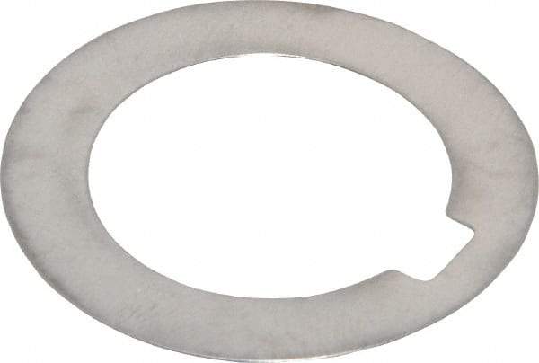 Made in USA - 3/32" Long x 1/4" Wide Notch, 0.01" Thick Internal Notched Washer - 301-304 Stainless Steel, 1" ID, 1-1/2" OD - Exact Tool & Supply