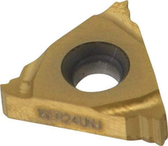 Seco - 16ER External Right Hand 24 UNJ Laydown Threading Insert - Grade CP500, TiAlN/TiN Coated Carbide - Exact Tool & Supply
