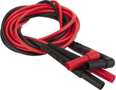 Fluke - Red/Black Electrical Test Equipment Leads - Use with Test Probes - Exact Tool & Supply