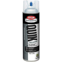 Krylon - 20 fl oz Clear Marking Paint - 50 to 60 Sq Ft Coverage, Solvent-Based Formula - Exact Tool & Supply