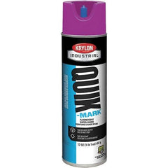 Krylon - 20 fl oz Purple Marking Paint - 50 to 60 Sq Ft Coverage, Water-Based Formula - Exact Tool & Supply