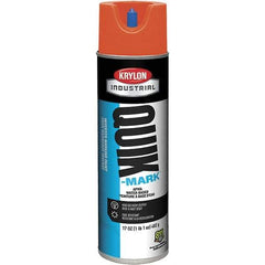 Krylon - 20 fl oz Orange Marking Paint - 50 to 60 Sq Ft Coverage, Water-Based Formula - Exact Tool & Supply