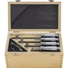 Mahr - Mechanical Outside Micrometers; Minimum Measurement (mm): 0 ; Minimum Measurement (Inch): 0 ; Minimum Measurement (Decimal Inch): 0 ; Maximum Measurement (mm): 200 ; Maximum Measurement (Inch): 8 ; Graduation (mm): 0.0025 - Exact Tool & Supply