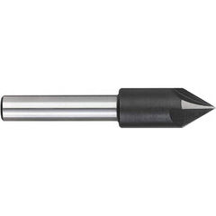 Titan USA - Countersinks; Head Diameter (Inch): 1/2 ; Head Diameter (Decimal Inch): 0.5000 ; Number of Flutes: 4 ; Included Angle: 82 ; Countersink Material: Solid Carbide ; Countersink Finish/Coating: Uncoated - Exact Tool & Supply