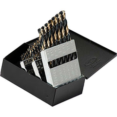 Titan USA - Drill Bit Sets; System of Measurement: Inch ; Drill Bit Material: High Speed Steel ; Drill Bit Set Type: Jobber Length Drill Bits ; Minimum Drill Bit Size (Decimal Inch): 0.0625 ; Minimum Drill Bit Size (Inch): 1/16 ; Maximum Drill Bit Size ( - Exact Tool & Supply